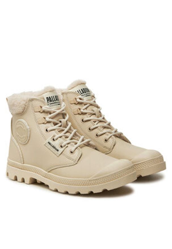 Palladium Trapery Pampa Hi Snow Warm 94380-175-M Biały. Kolor: biały. Materiał: skóra
