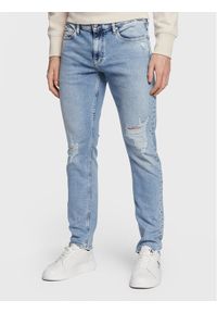 Calvin Klein Jeans Jeansy J30J322808 Niebieski Slim Fit. Kolor: niebieski