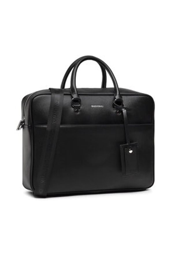 VALENTINO - Valentino Torba na laptopa Marnier VBS5XQ04 Czarny. Kolor: czarny. Materiał: skóra