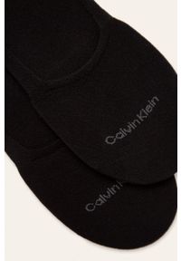 Calvin Klein - Stopki (2-pack). Kolor: czarny. Materiał: bawełna, materiał, poliamid, elastan. Wzór: gładki #2