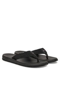 TOMMY HILFIGER - Tommy Hilfiger Japonki Molded Web Beach Sandal FM0FM05434 Czarny. Kolor: czarny. Materiał: materiał #5