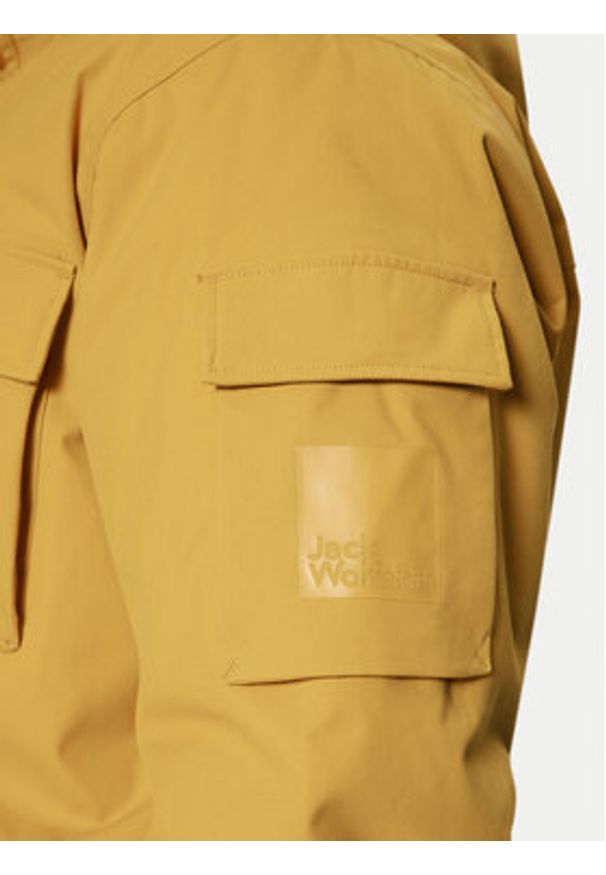 Jack Wolfskin Parka Glacier Canyon 1107674 Żółty Regular Fit. Kolor: żółty. Materiał: syntetyk