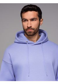 Ombre Clothing - Komplet dresowy UNISEX bluza z kapturem + szorty w stylu athleisure – lawendowe V9 - Rozmiar: XS/S. Typ kołnierza: kaptur. Kolor: fioletowy. Materiał: dresówka. Długość: krótkie. Wzór: aplikacja. Styl: sportowy, elegancki #8