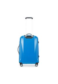Wittchen - Zestaw walizek z polikarbonu jednokolorowych. Kolor: niebieski. Materiał: guma #9