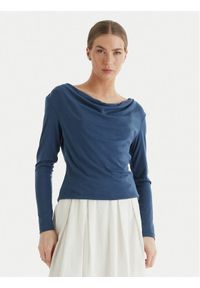 Vero Moda Bluzka Ice 10340793 Granatowy Regular Fit. Kolor: niebieski. Materiał: syntetyk #1