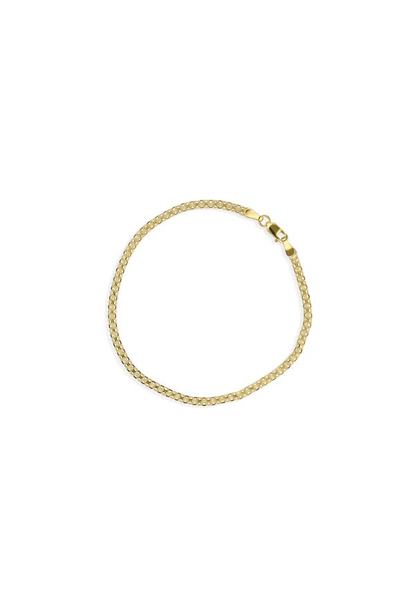 W.KRUK - Bransoletka złota ażurowa. Materiał: złote. Kolor: złoty. Wzór: ażurowy, ze splotem