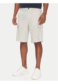 BOSS Szorty materiałowe Sisla-9-Cargo-Shorts 50536888 Beżowy Tapered Fit. Kolor: beżowy. Materiał: syntetyk #1