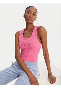 Juicy Couture Top Thin Strap JCWLV126308 Różowy Slim Fit. Kolor: różowy. Materiał: bawełna #3