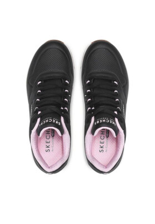 skechers - Skechers Sneakersy Uno 2 2nd Best 155542/BLK Czarny. Kolor: czarny. Materiał: skóra