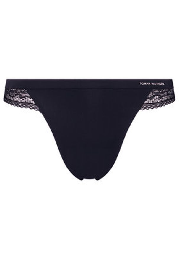 TOMMY HILFIGER - Tommy Hilfiger Stringi UW0UW02473 Granatowy. Kolor: niebieski. Materiał: syntetyk