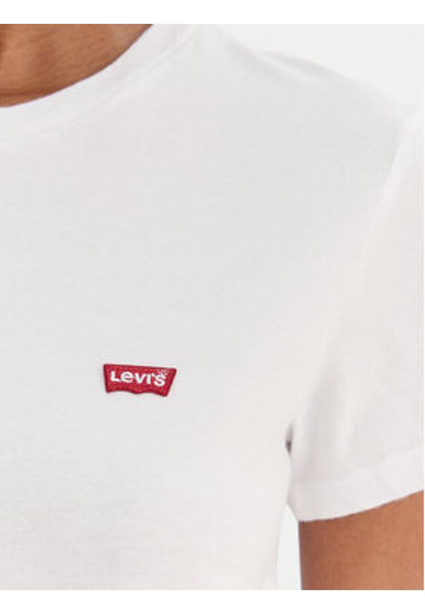 Levi's® T-Shirt Perfect Tee 39185-0006 Biały Regular Fit. Kolor: biały. Materiał: bawełna