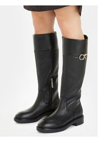 Calvin Klein Kozaki Rubber Sole Knee Boot W/Hw HW0HW01689 Czarny. Kolor: czarny #3