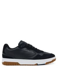 TOMMY HILFIGER - Tommy Hilfiger Sneakersy Th Basket Better Mix FM0FM05520 Czarny. Kolor: czarny. Materiał: skóra