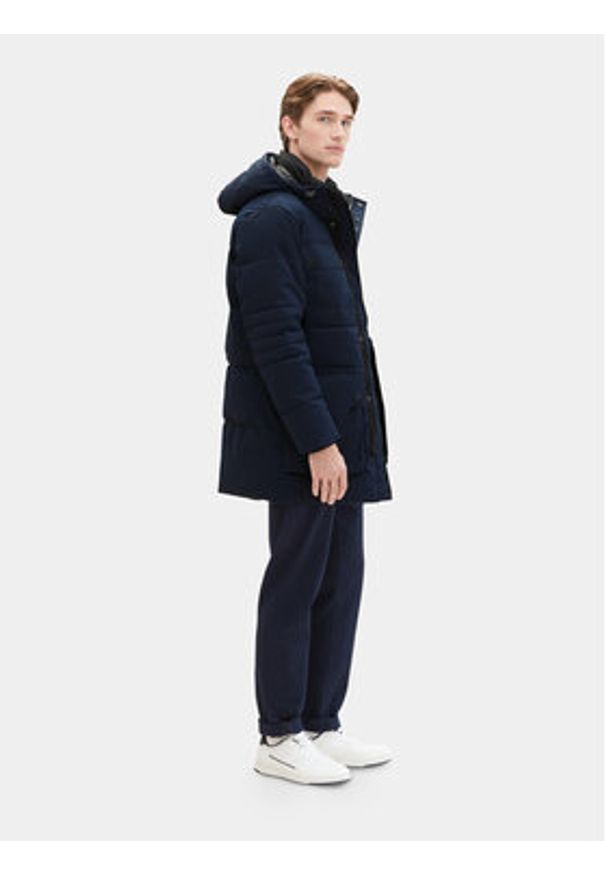 Tom Tailor Kurtka puchowa 1037359 Granatowy Regular Fit. Kolor: niebieski. Materiał: syntetyk
