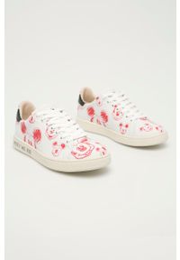 MOA Concept Buty skórzane kolor biały. Nosek buta: okrągły. Zapięcie: sznurówki. Kolor: biały. Materiał: skóra