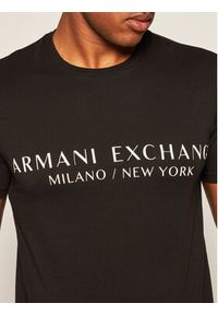 Armani Exchange T-Shirt 8NZT72 Z8H4Z 1200 Czarny Slim Fit. Kolor: czarny. Materiał: bawełna