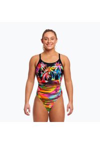 FUNKITA - Strój pływacki jednoczęściowy damski Funkita Diamond Back One Piece. Kolor: wielokolorowy, czarny