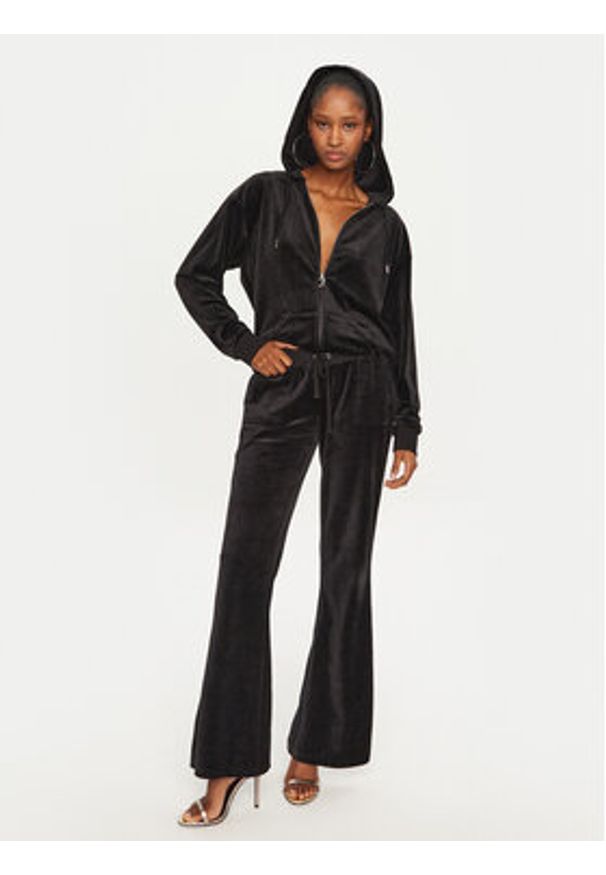 Juicy Couture Bluza Halan JCWAS24342 Czarny Oversize. Kolor: czarny. Materiał: syntetyk