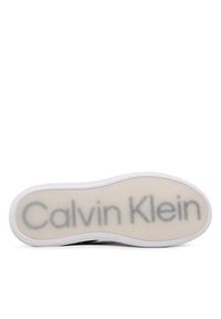 Calvin Klein Sneakersy Low Top Lace Up Lth HM0HM01016 Czarny. Kolor: czarny. Materiał: skóra