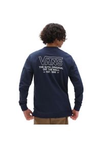 Bluza Vans Sequence Crew, Mężczyźni. Kolor: niebieski. Materiał: materiał, bawełna