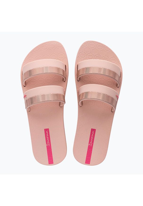 Klapki damskie Ipanema Mesh Slide. Kolor: różowy. Materiał: mesh
