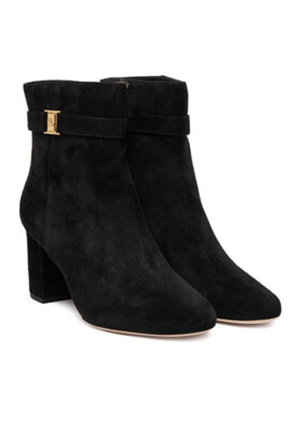 Lauren Ralph Lauren - LAUREN RALPH LAUREN Botki Kellie Bt Hi 802967827001 Czarny. Kolor: czarny. Materiał: skóra, zamsz