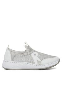 Rieker Sneakersy N5554-81 Biały. Kolor: biały. Materiał: materiał