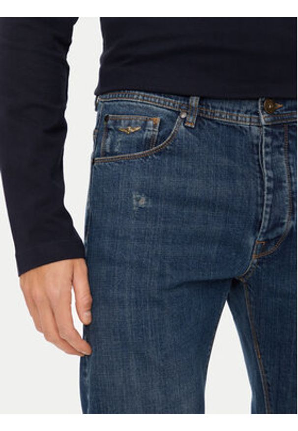 Aeronautica Militare Jeansy 242PJ200CT3237 Niebieski Regular Fit. Kolor: niebieski