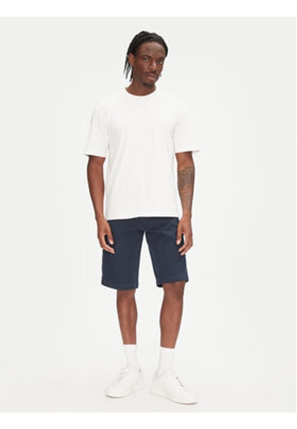 Tommy Jeans Szorty materiałowe Jaimie DM0DM21951 Granatowy Slim Fit. Kolor: niebieski. Materiał: bawełna