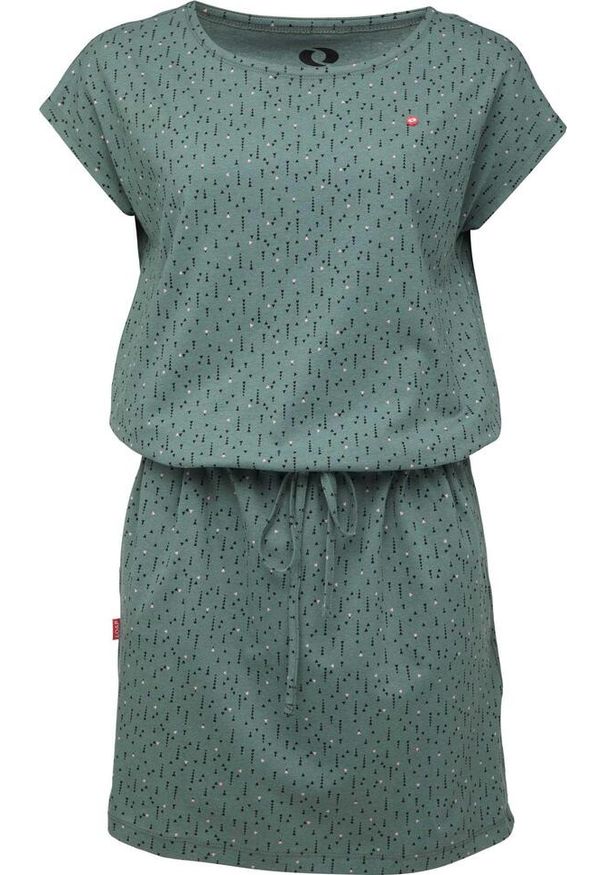 ZSPORT - Elegancka i Wygodna Sukienka Damska LOAP Baskela Khaki. Kolor: szary, zielony, wielokolorowy. Typ sukienki: sportowe. Styl: elegancki