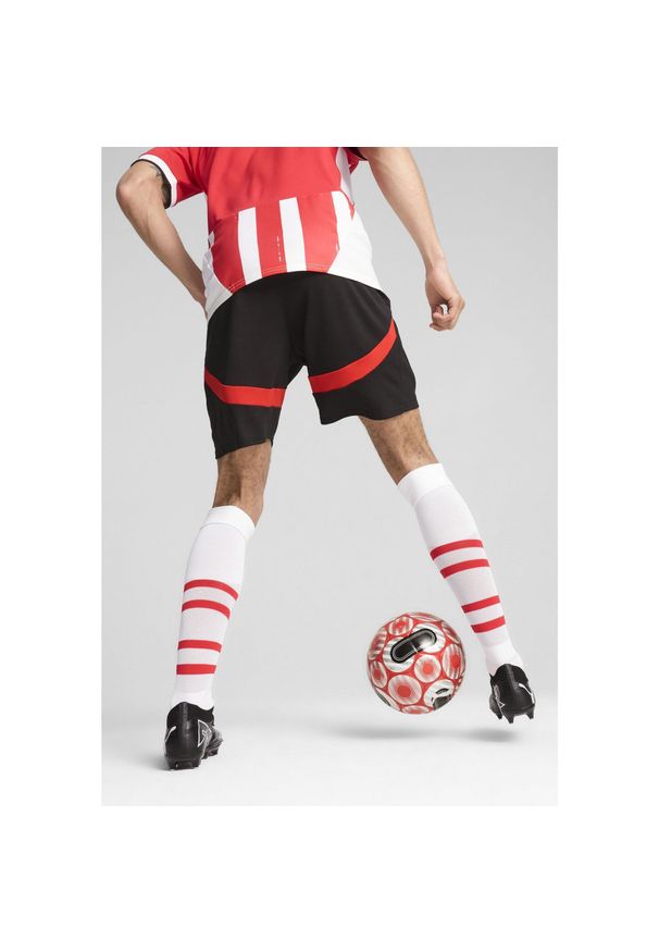 Puma - Szorty meczowe PSV Eindhoven 2023/24. Kolor: czerwony, wielokolorowy, czarny