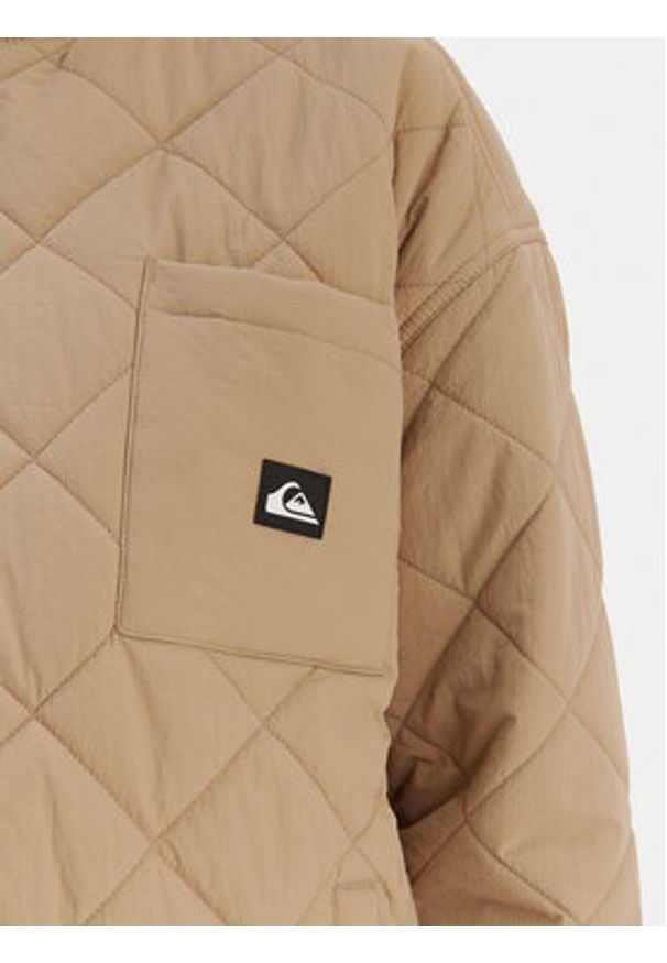 Quiksilver Kurtka przejściowa Shining Quilted EQWJK03084 Beżowy Regular Fit. Kolor: beżowy. Materiał: syntetyk