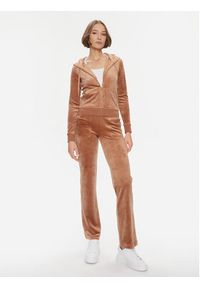 Juicy Couture Bluza Robertson JCAP176G Brązowy Regular Fit. Kolor: brązowy. Materiał: syntetyk #4