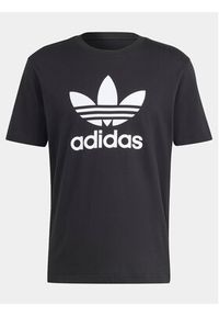 Adidas - adidas T-Shirt adicolor Trefoil IU2364 Czarny Regular Fit. Kolor: czarny. Materiał: bawełna #4