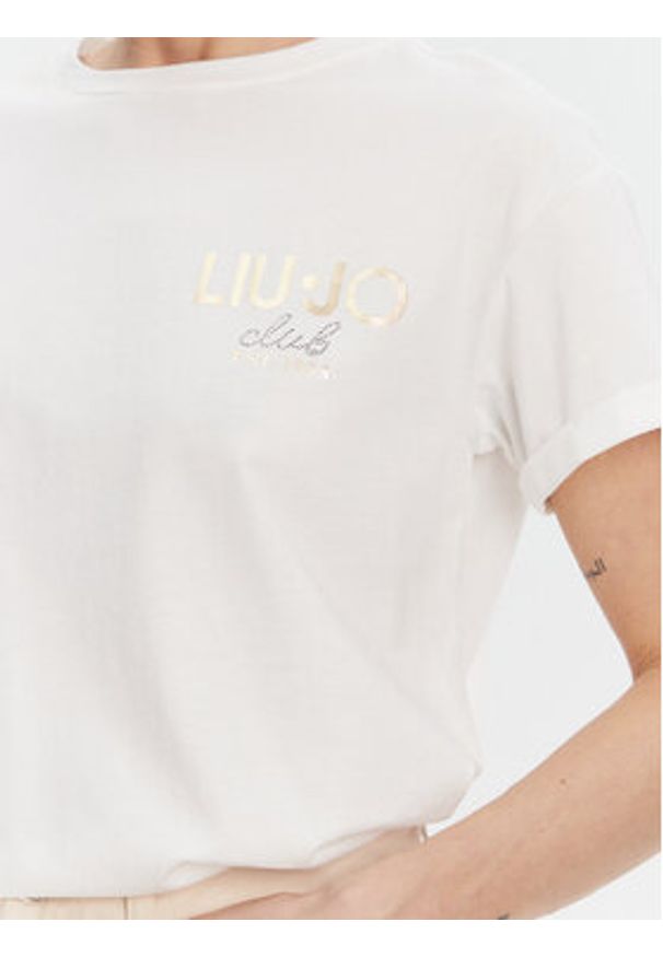 Liu Jo T-Shirt WA5007 JS923 Biały Relaxed Fit. Kolor: biały. Materiał: bawełna