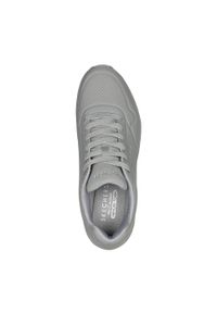 skechers - Buty do chodzenia męskie Skechers Uno Stand On Air. Zapięcie: sznurówki. Kolor: szary. Materiał: materiał, tkanina, syntetyk. Szerokość cholewki: normalna. Sport: turystyka piesza