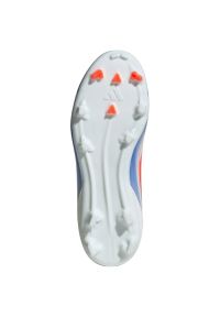 Adidas - Buty piłkarskie adidas F50 League FG/MG IF1367 białe. Zapięcie: sznurówki. Kolor: biały. Materiał: materiał. Szerokość cholewki: normalna. Wzór: nadruk. Sport: piłka nożna #5