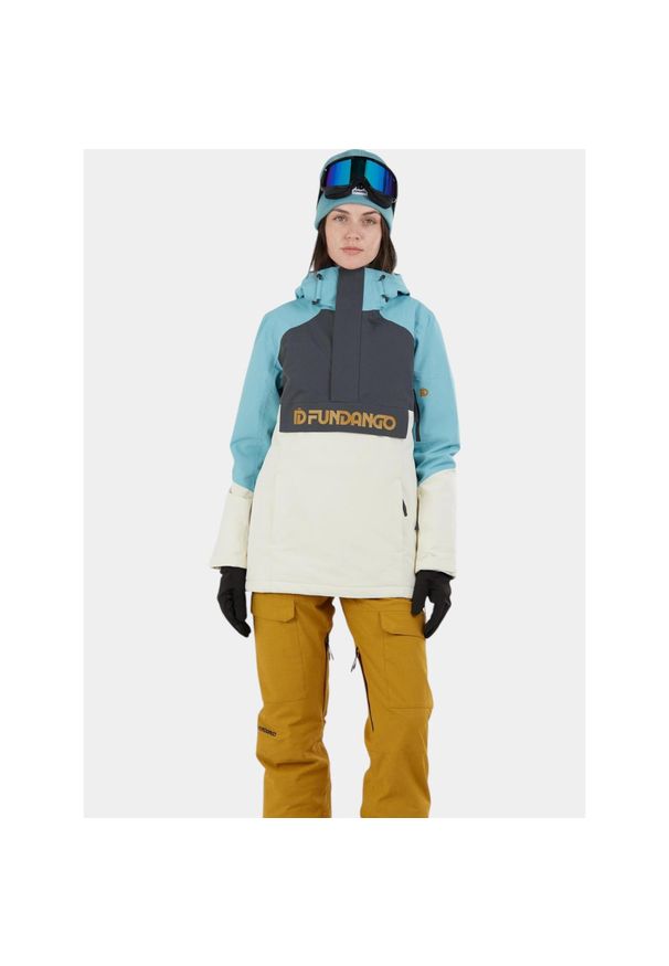 FUNDANGO - Kurtka Narciarska Damska Fundango Birch Eco Logo. Kolor: niebieski, szary, wielokolorowy. Sezon: zima. Sport: narciarstwo