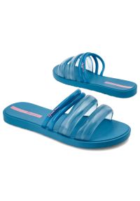 Niebieskie Klapki Ipanema Modne Obuwie Damskie. Okazja: na spacer, na plażę, na co dzień. Kolor: niebieski. Sezon: lato. Styl: casual, elegancki #4