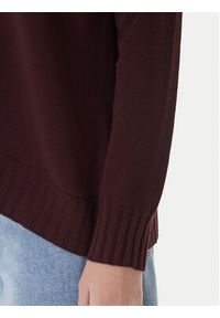 Kontatto Sweter 3M0808C Brązowy Relaxed Fit. Kolor: brązowy. Materiał: syntetyk #5