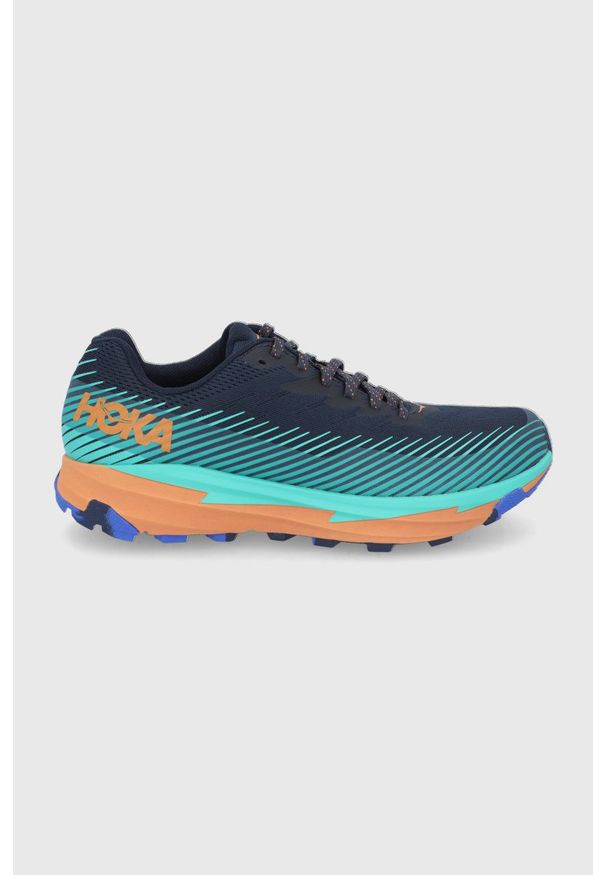 Hoka One One - Buty Torrent 2. Nosek buta: okrągły. Zapięcie: sznurówki. Kolor: niebieski. Wzór: geometria. Sport: bieganie