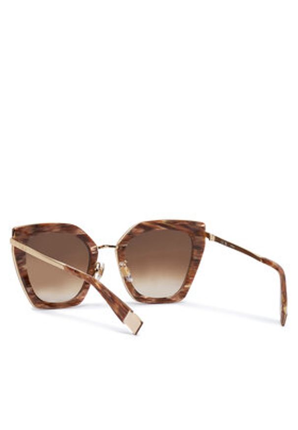 Furla Okulary przeciwsłoneczne WD00129 ACM000 AN000 Brązowy. Kolor: brązowy