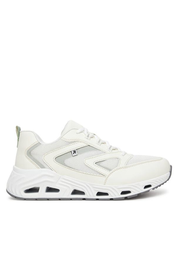 Rieker Sneakersy N5205-80 Écru. Materiał: materiał