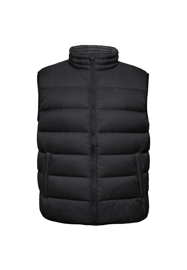 Champion - Bezrękawnik fitness męski Down Vest. Kolor: czarny. Materiał: poliamid. Długość rękawa: bez rękawów. Sport: fitness