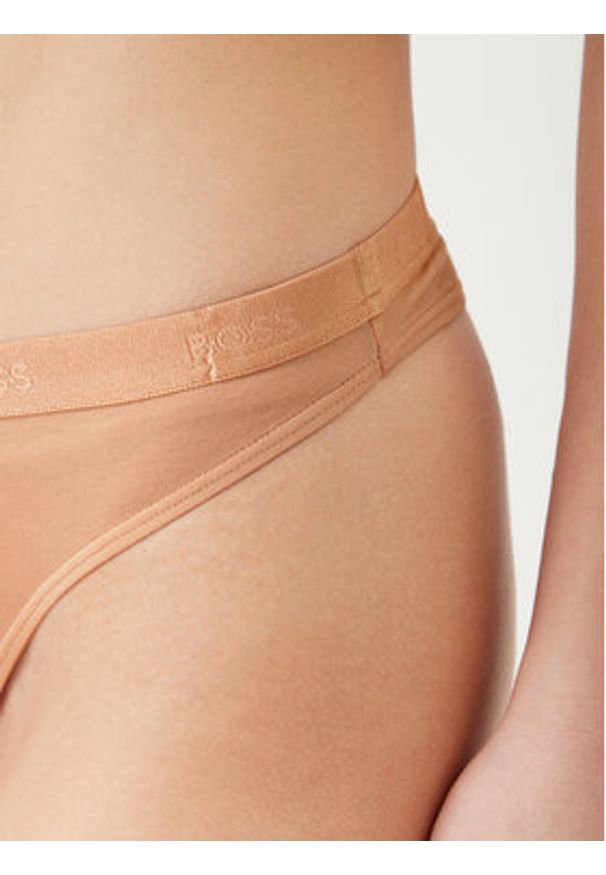 BOSS - Boss Stringi 50502752 Beżowy. Kolor: beżowy. Materiał: wiskoza