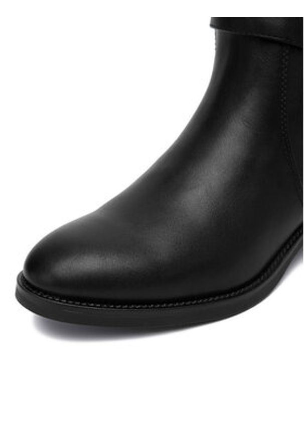 DeeZee Botki HX23002-11 Czarny. Kolor: czarny. Materiał: syntetyk, materiał