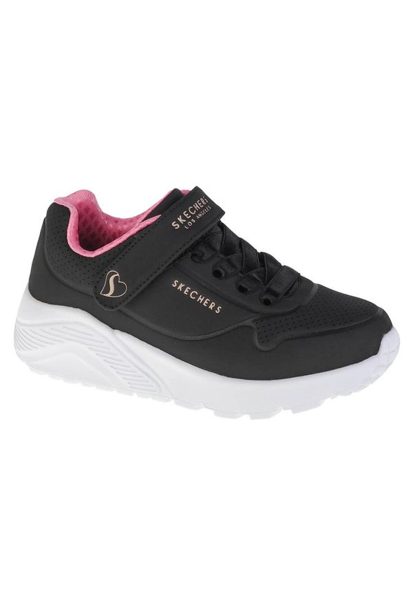 skechers - Buty sportowe Sneakersy dziewczęce, Skechers Uno Lite. Kolor: wielokolorowy, czarny. Sport: turystyka piesza