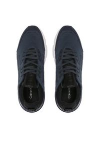 Calvin Klein Sneakersy Low Top Lace Up Knit HM0HM00647 Granatowy. Kolor: niebieski. Materiał: materiał #7