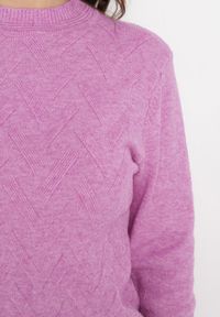 Born2be - Jasnofioletowy Sweter z Długim Rękawem Abewina. Kolor: fioletowy. Materiał: tkanina, dzianina. Długość rękawa: długi rękaw. Długość: długie #5