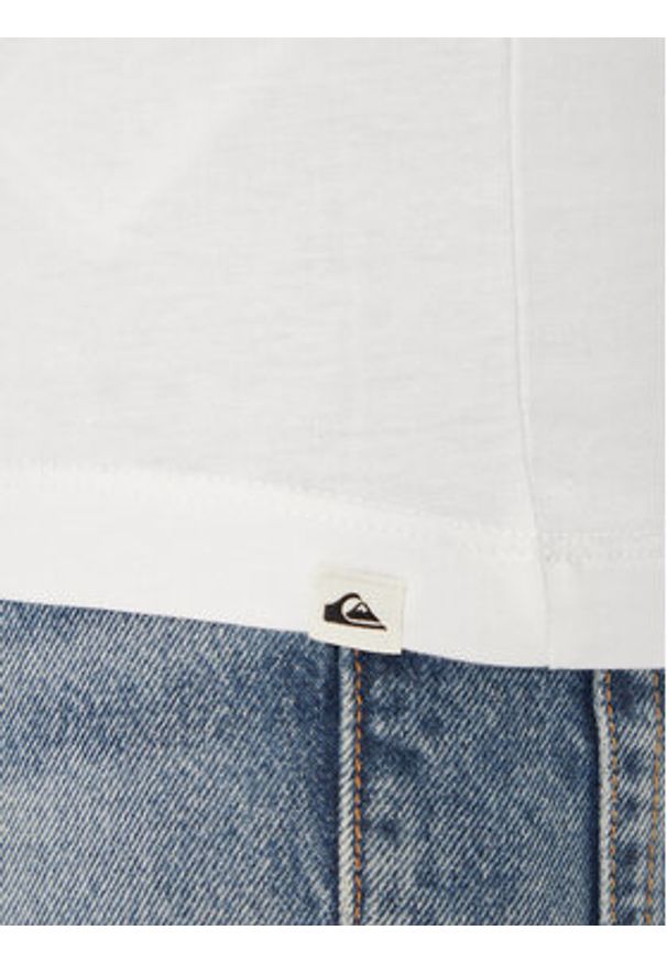 Quiksilver Tank top EQYZT08041 Biały Regular Fit. Kolor: biały. Materiał: bawełna